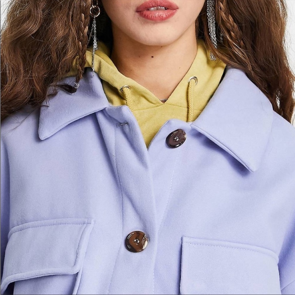 ASOS reclaimed vintage lined oversized Shacket NWT oversized M fits 10-16
